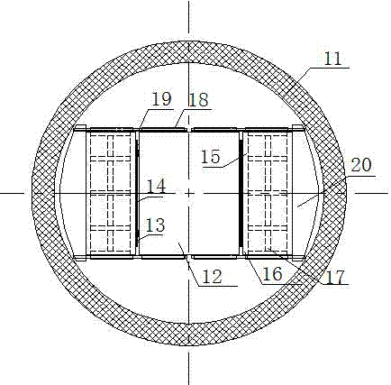 Integrated treatment method of hidden water guiding channel in vertical well wellbore frozen hole
