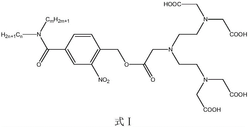 Surfactant containing o-nitrobenzyl ester photodegradation group, and preparation method thereof