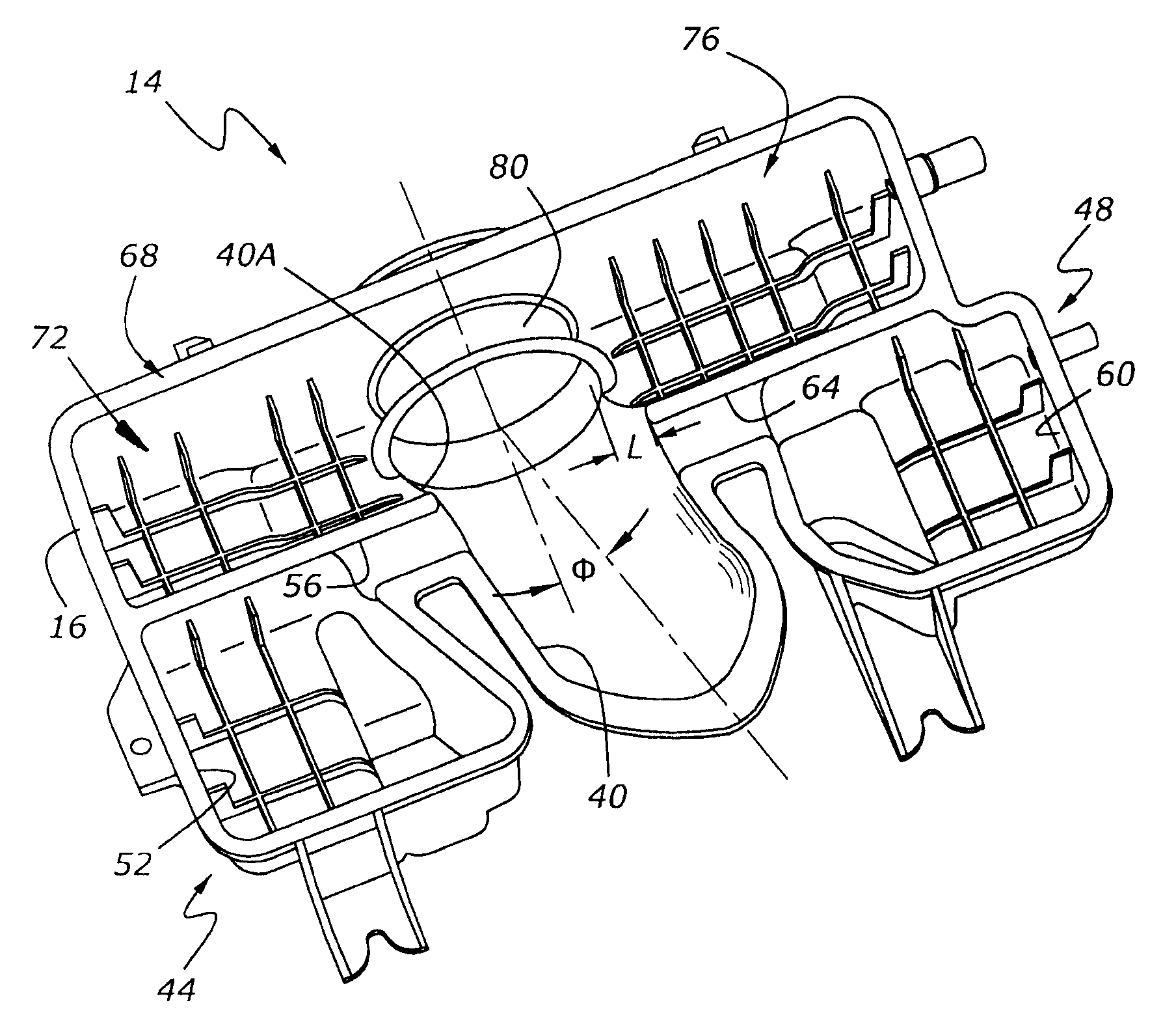 Air induction sound modification system for internal combustion engine