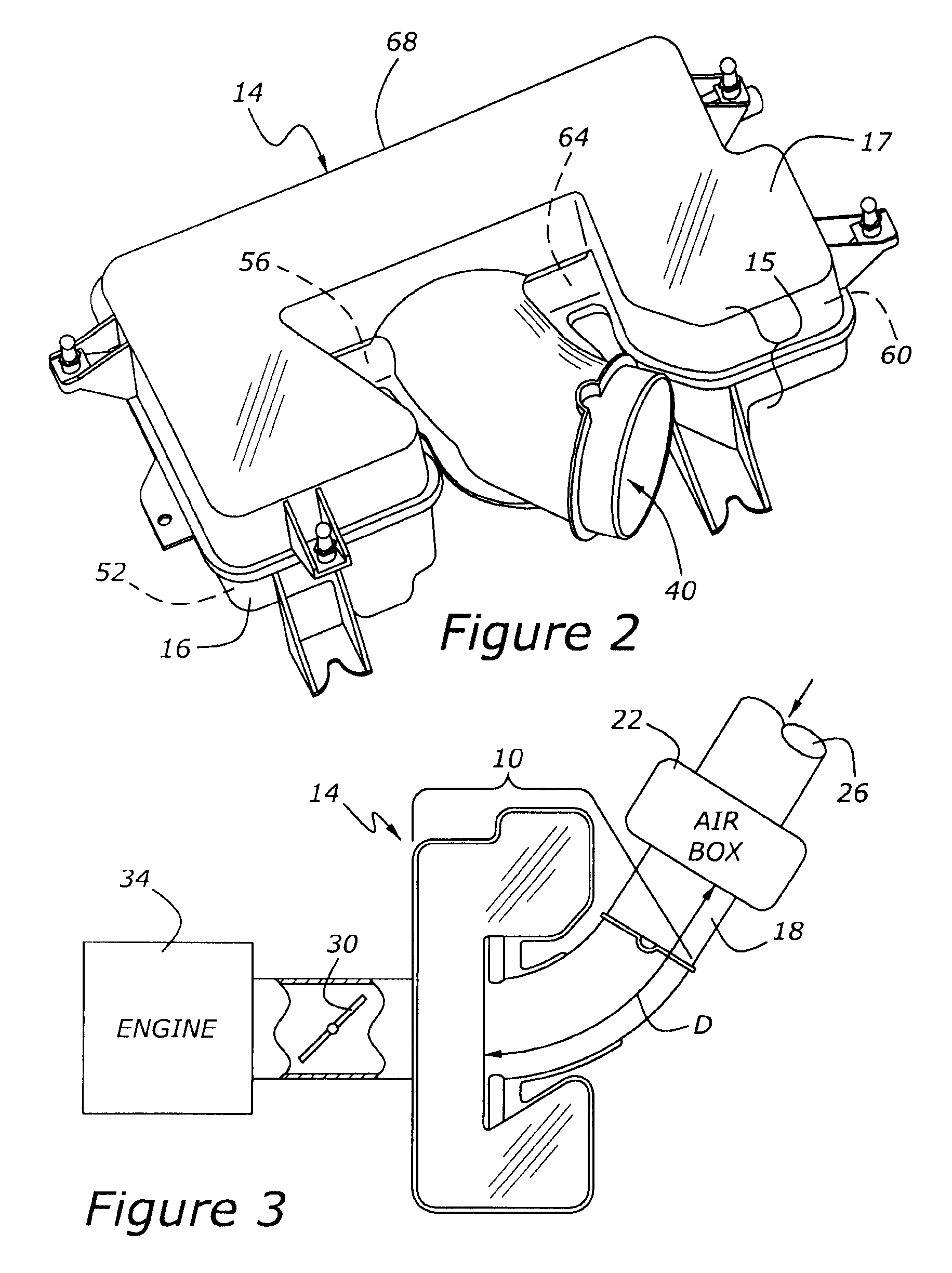Air induction sound modification system for internal combustion engine