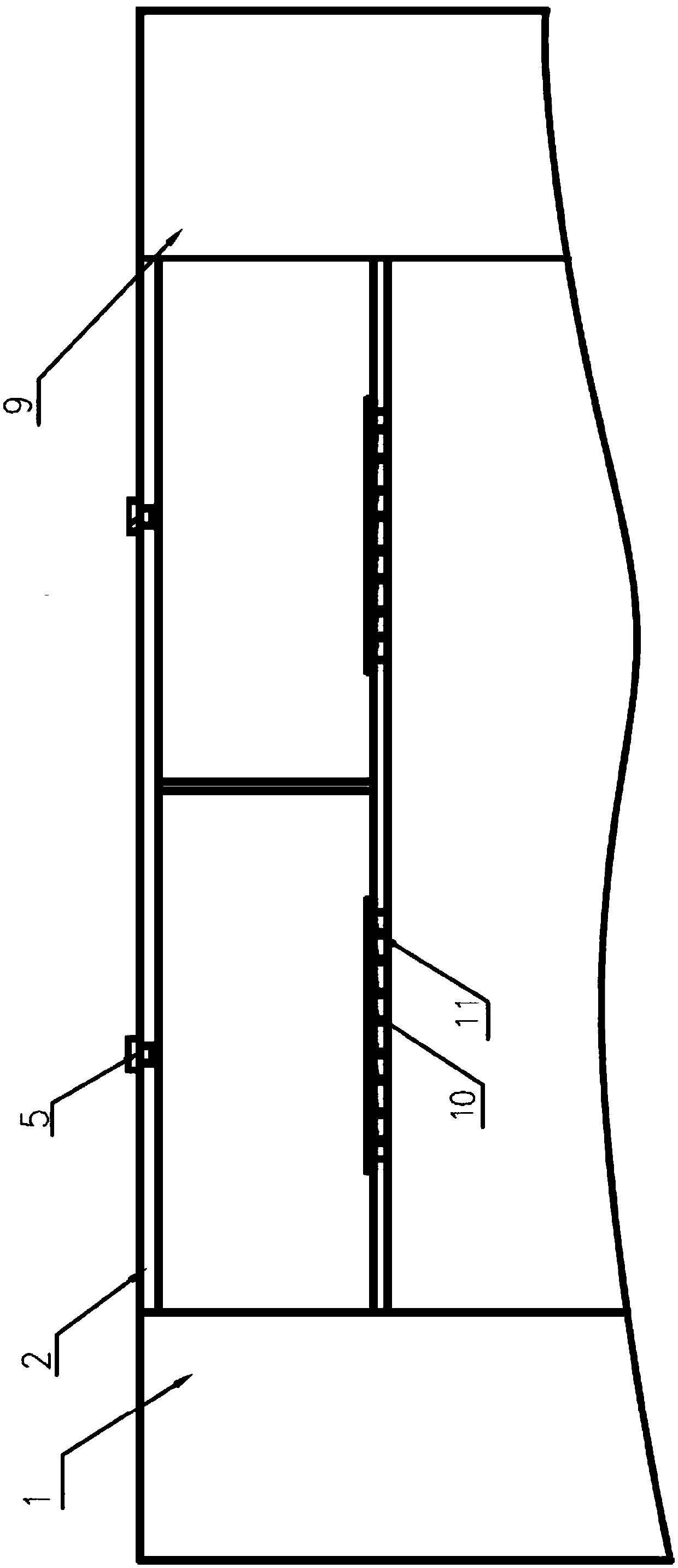 Thick plate mill with filling particle damping and filling method thereof