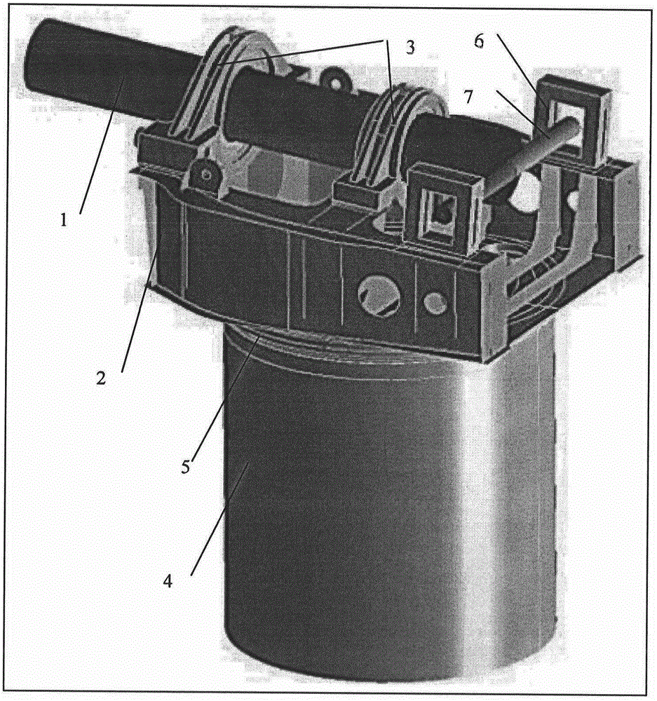 Main frame strength calculation method of wind generator set