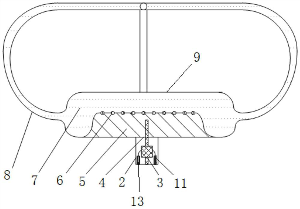 Human otolith organ solid model based on surface symmetric electrode piezoelectric material rod