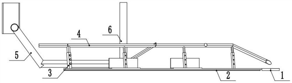 Low-stubble push-over type stevia rebaudiana harvesting and drying mechanism