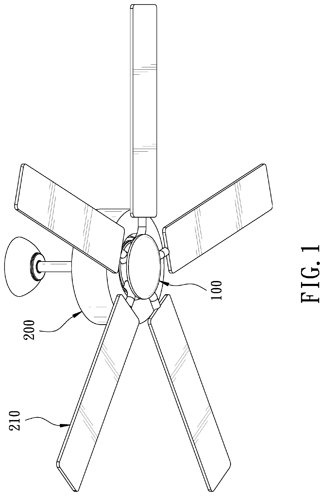 Lamp assembly for ceiling fan