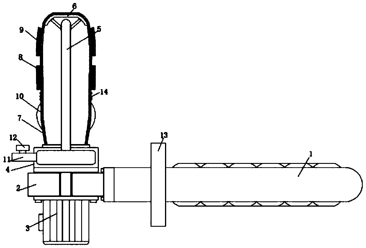 Descaling device and method for inner side wall of end opening of direct drinking faucet