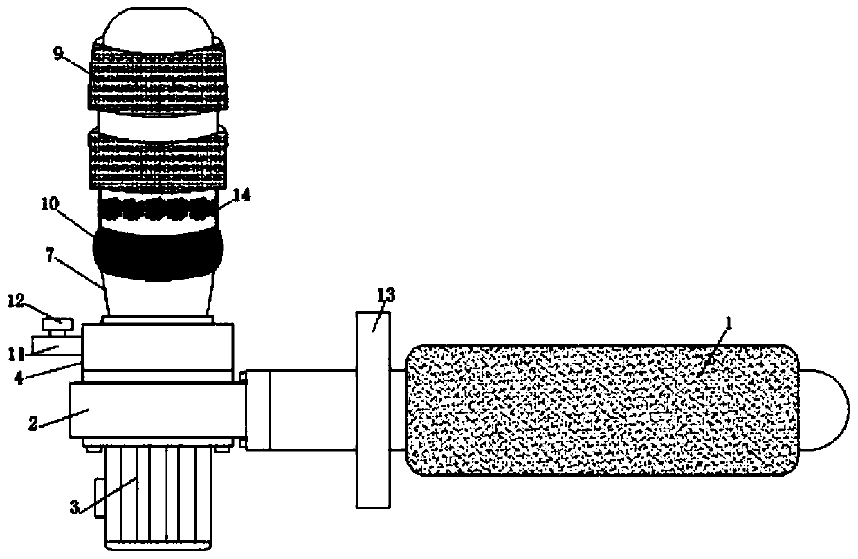 Descaling device and method for inner side wall of end opening of direct drinking faucet