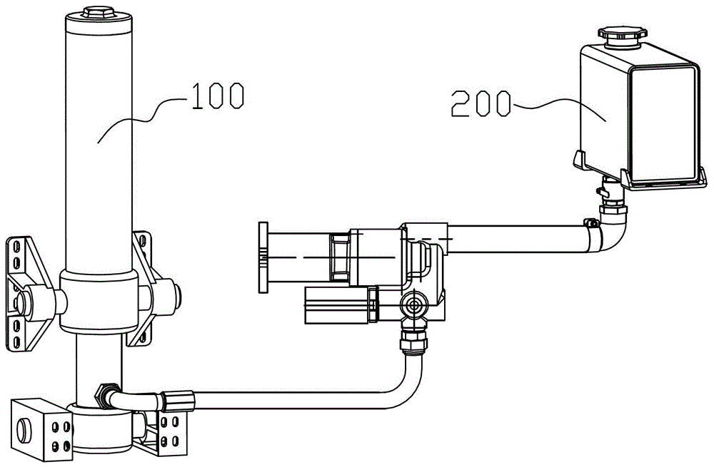 Engineering vehicle hydraulic pump valve overall system