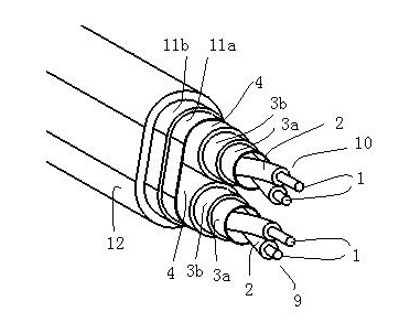 Cable for testing properties of battery pack