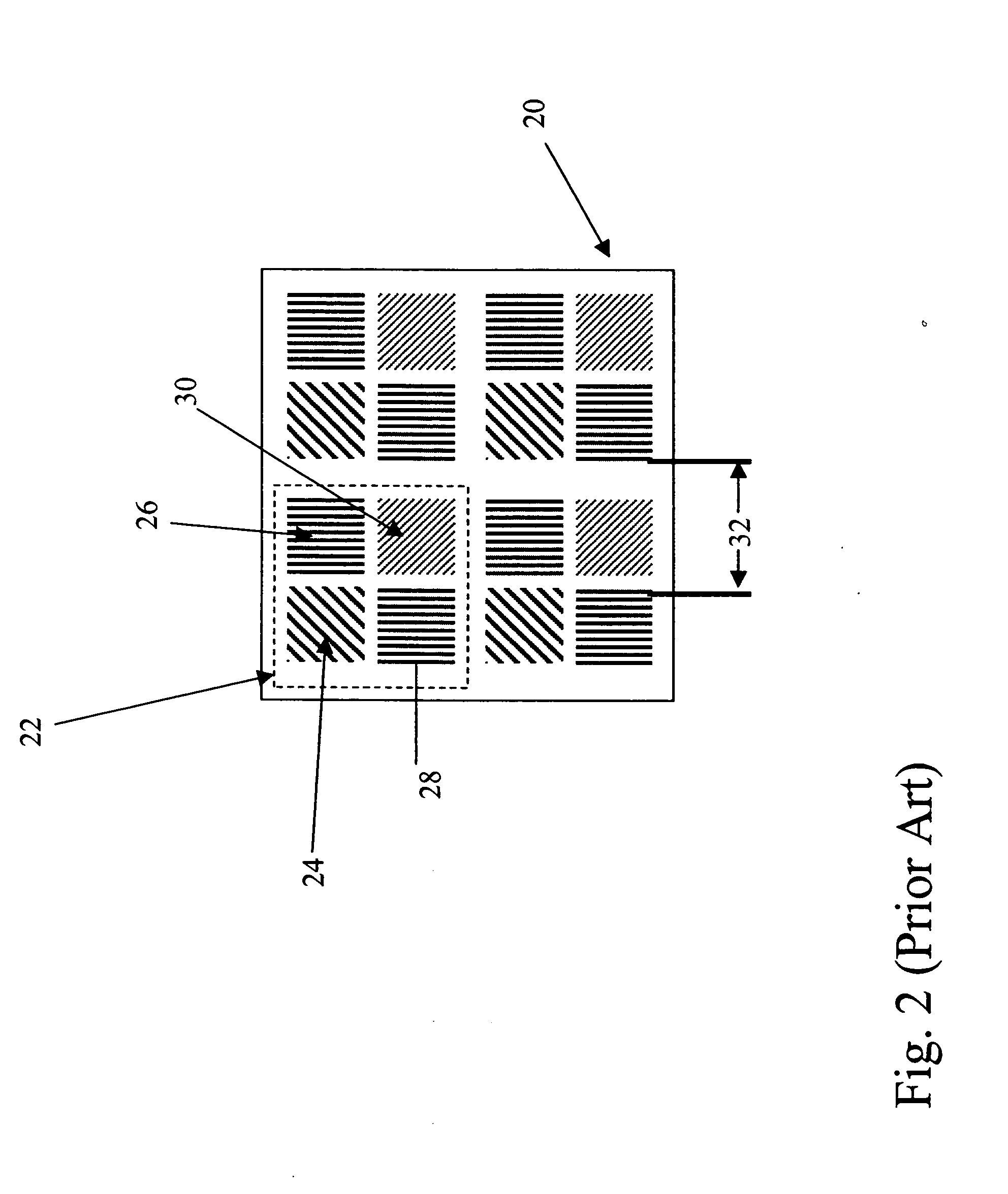 Color display device with enhanced pixel pattern