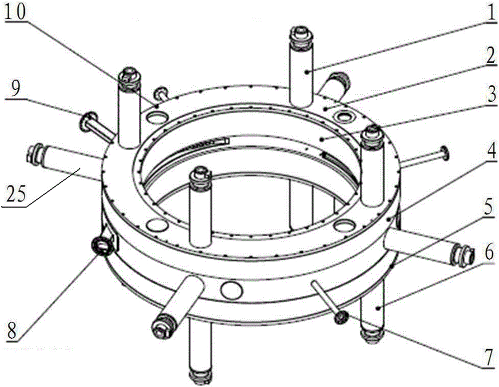 Sealing structure of cryostat for superconducting cyclotron