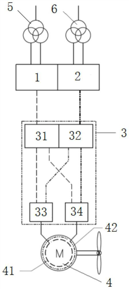 Double-winding electric propulsion system and ship