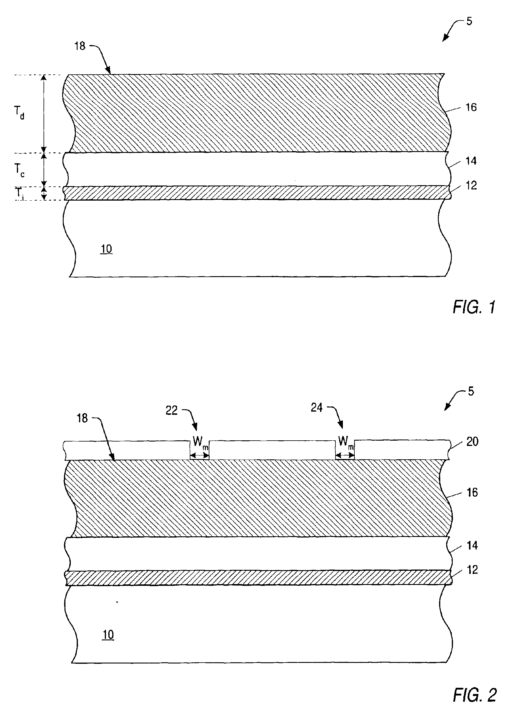 System and method for fabricating openings in a semiconductor topography