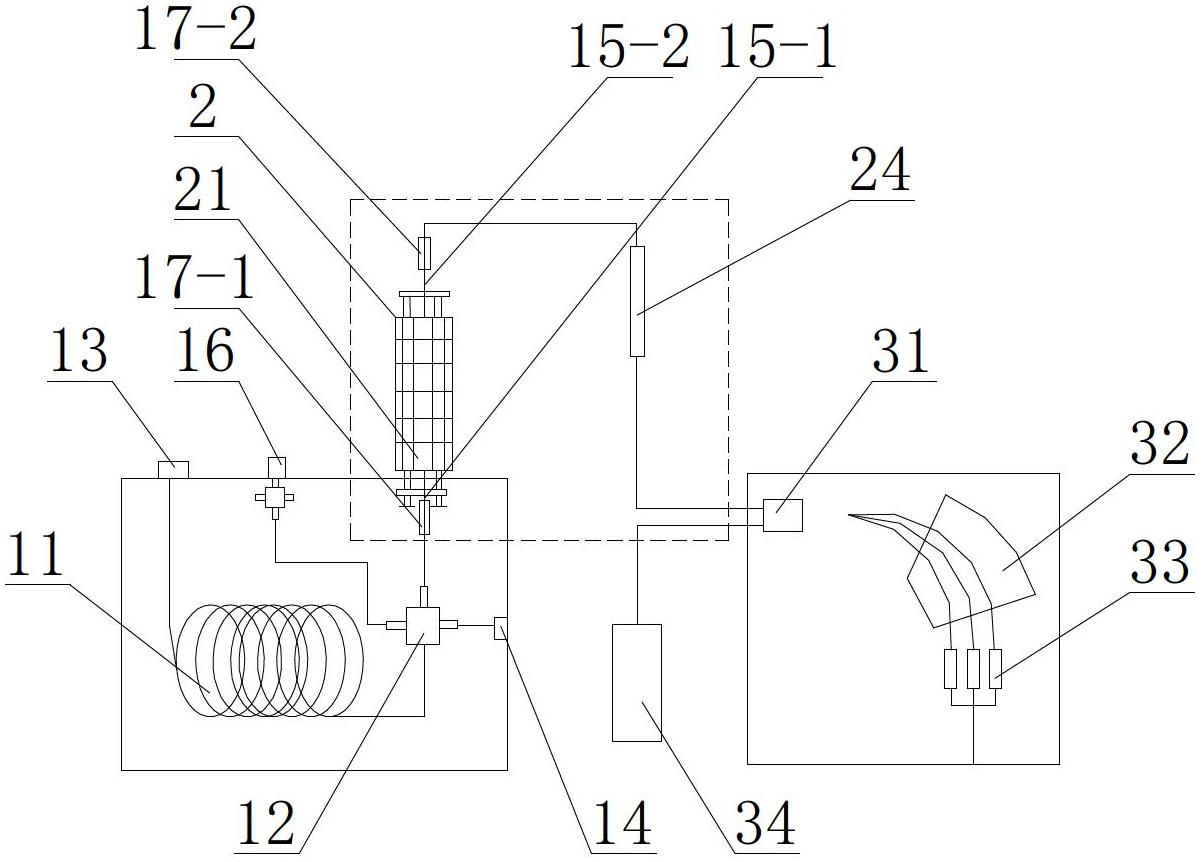 Oxidation reaction device for specific compound carbon isotope analysis system