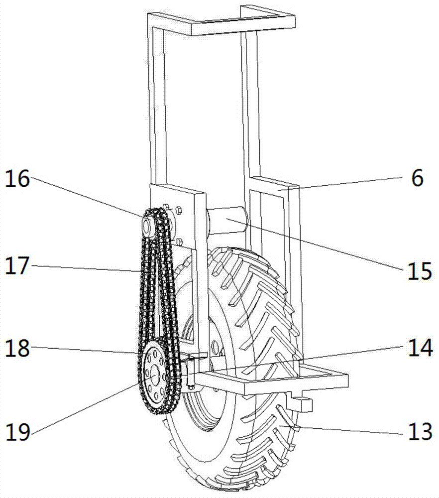 Testing device for single-wheel traction performance