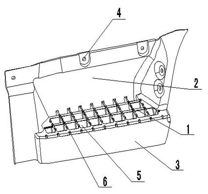 Plastic foot pedal of commercial vehicle