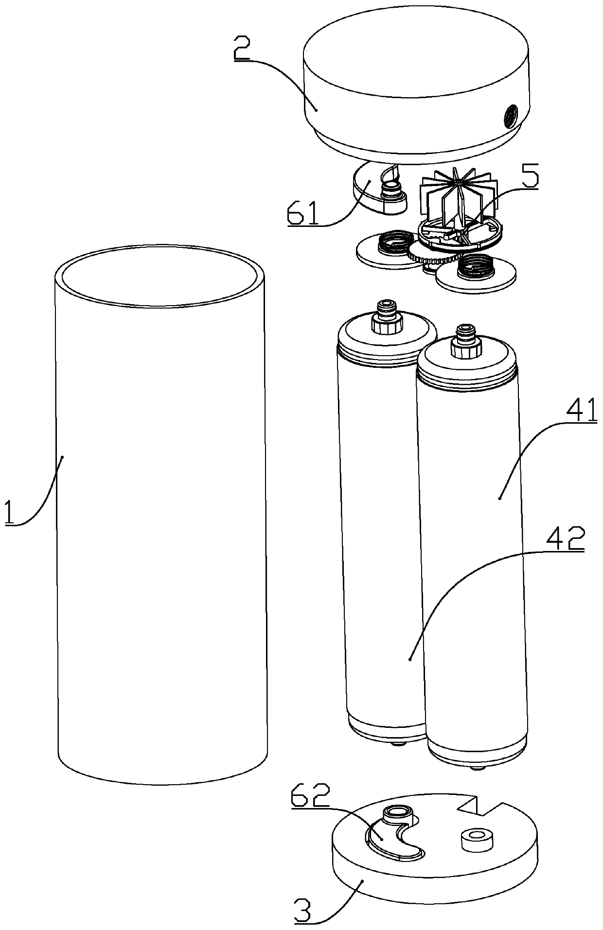 A reverse osmosis water purifier