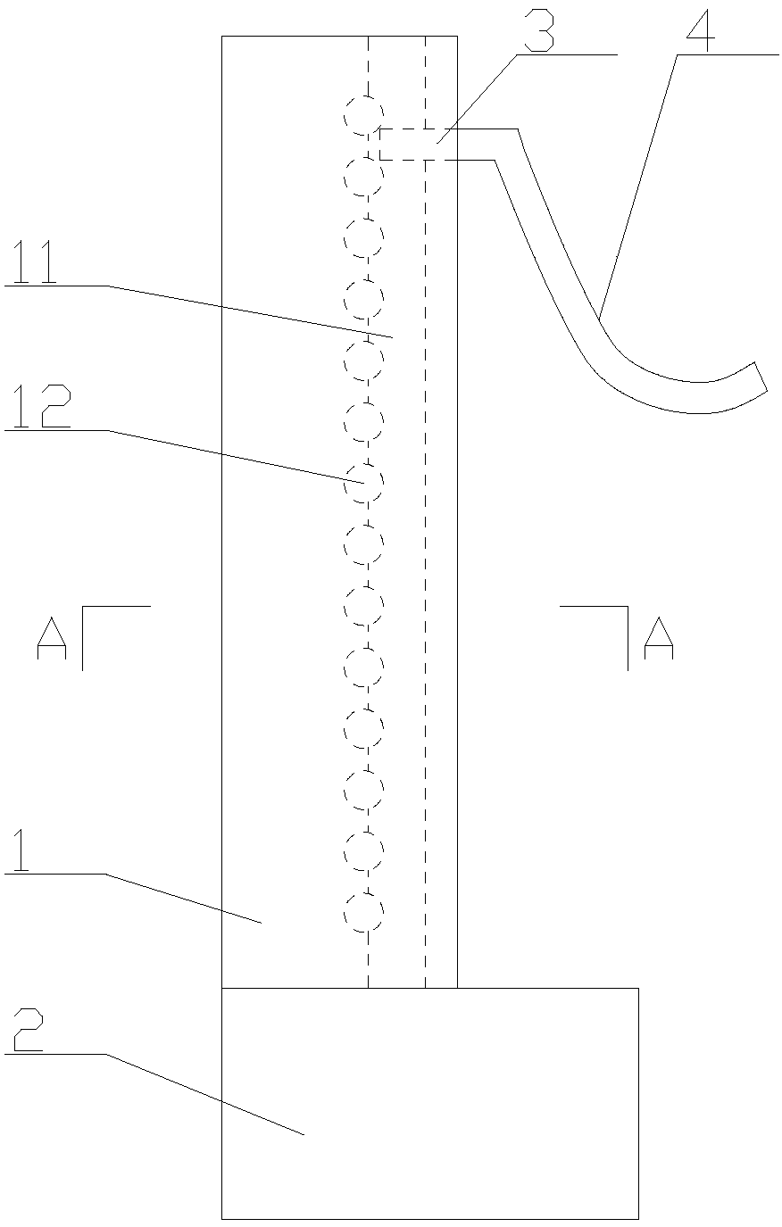 Placing table for hot pot strainer