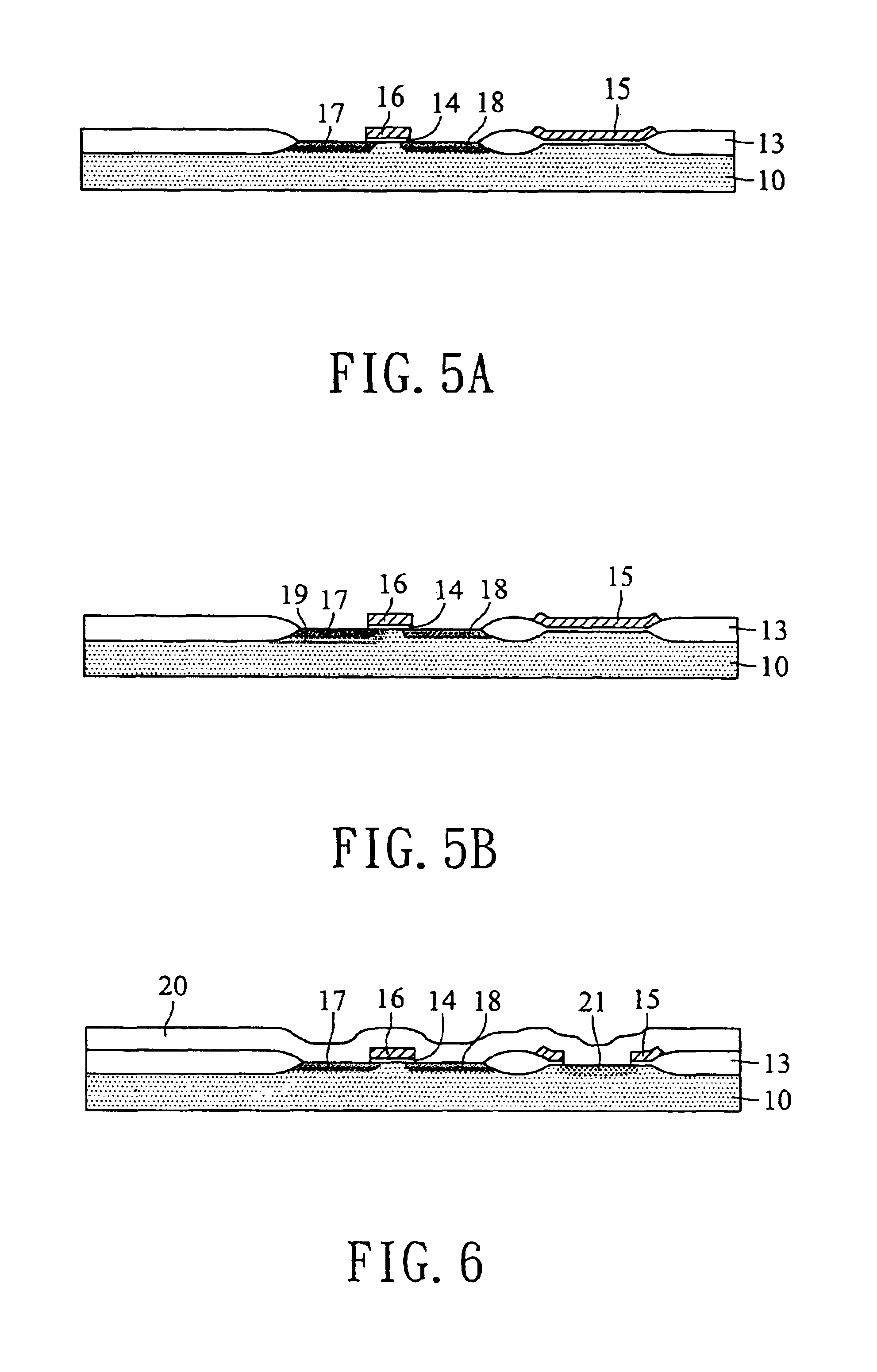 Metal oxide semiconductor field effect transistors (MOSFETS) used in ink-jet head chips and method for making the same