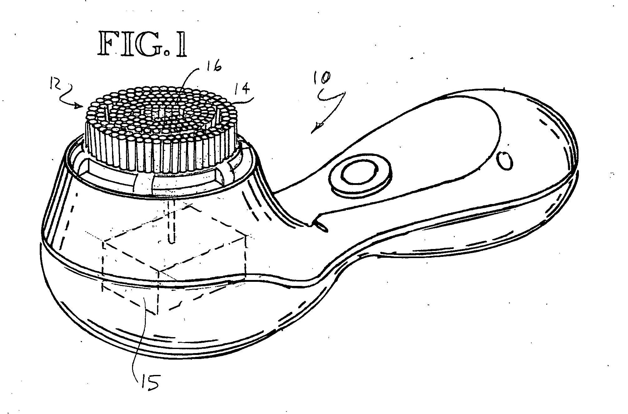Brush configuration for a powered skin cleansing brush appliance