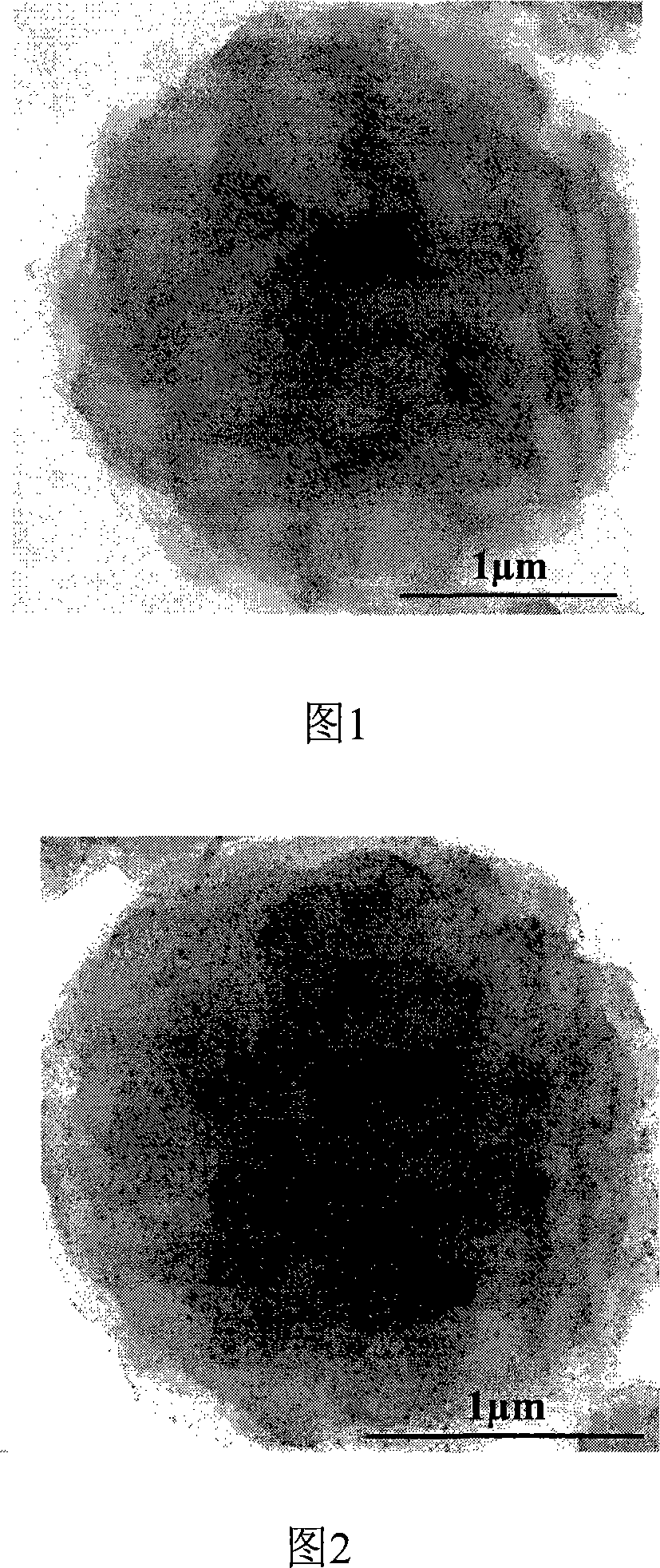 Process for producing platinum metal nano-particle for catalysis with polymer microsphere as carrier