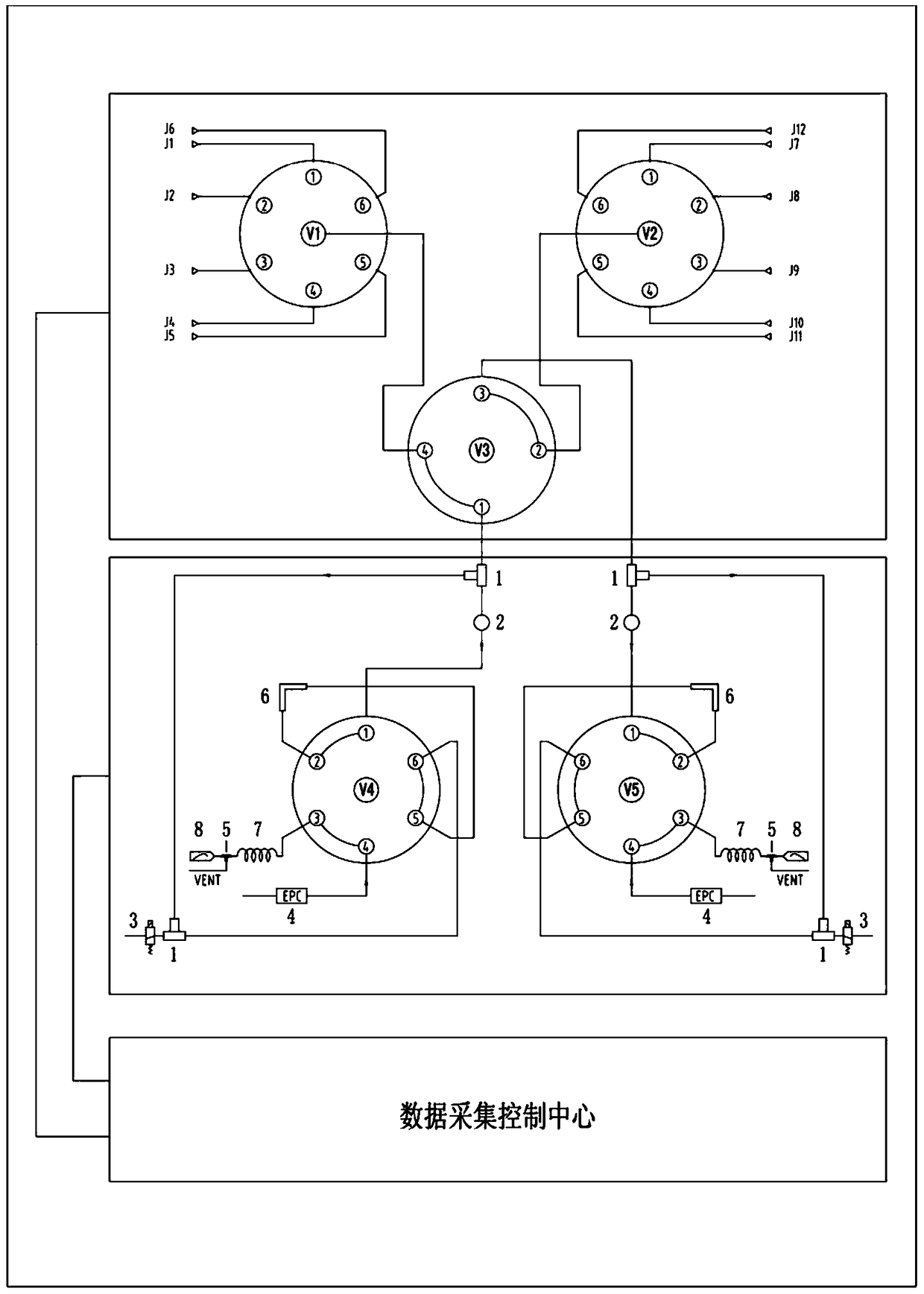 An online environmental monitoring system and online monitoring method for fluorine chemical industry