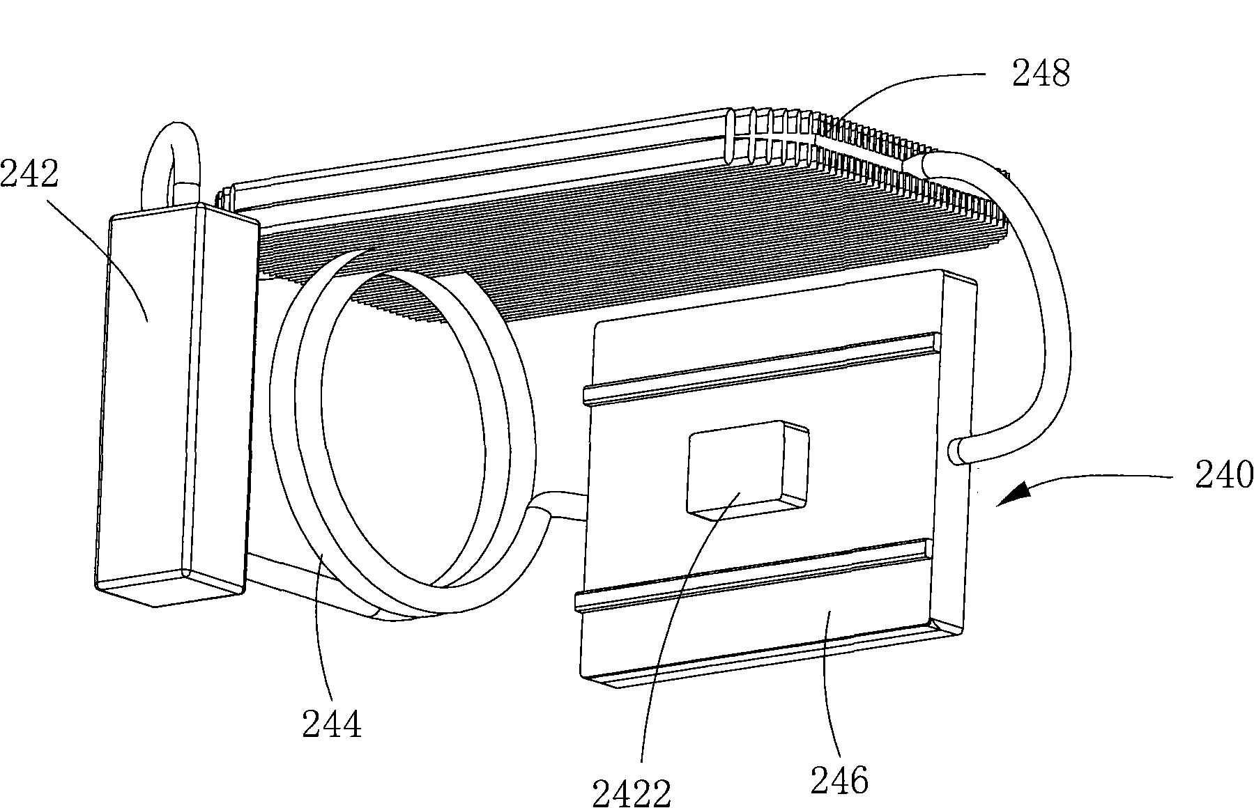 Liquid cooling and heat dissipating system for digital light processing (DLP) projector