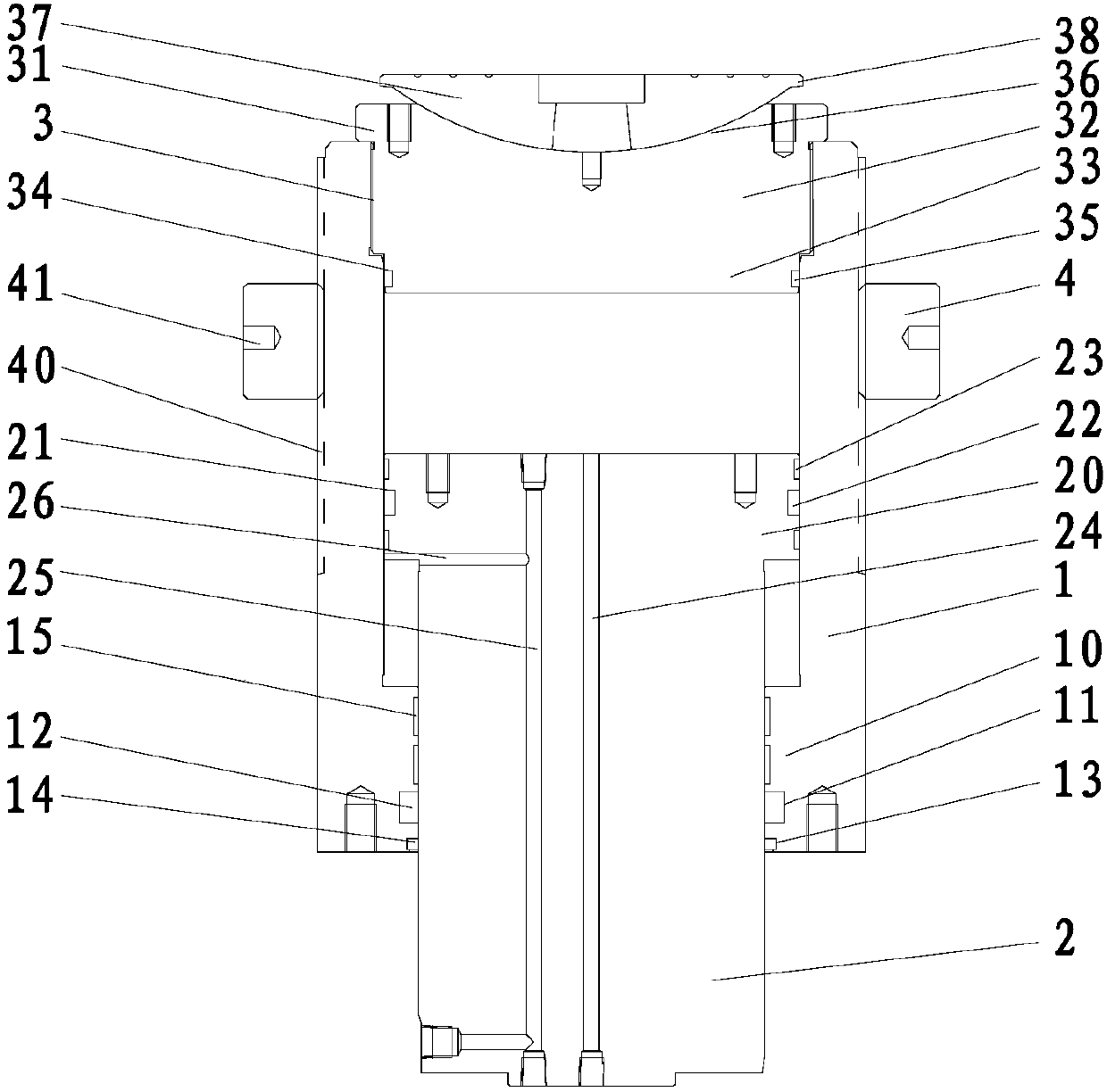 Double-locked oil cylinder