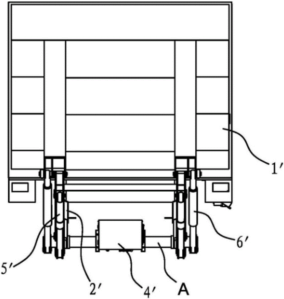 Automobile lifting tail plate structure