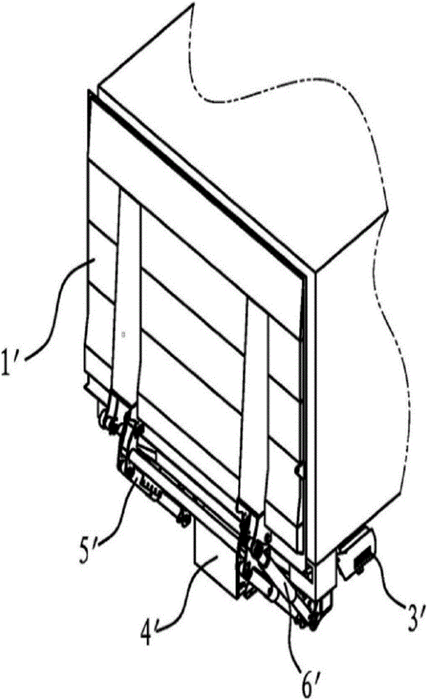 Automobile lifting tail plate structure