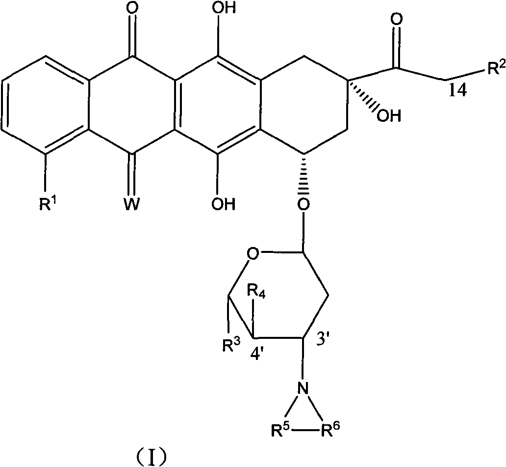 High-activity epirubicin derivative, preparation method thereof and application thereof