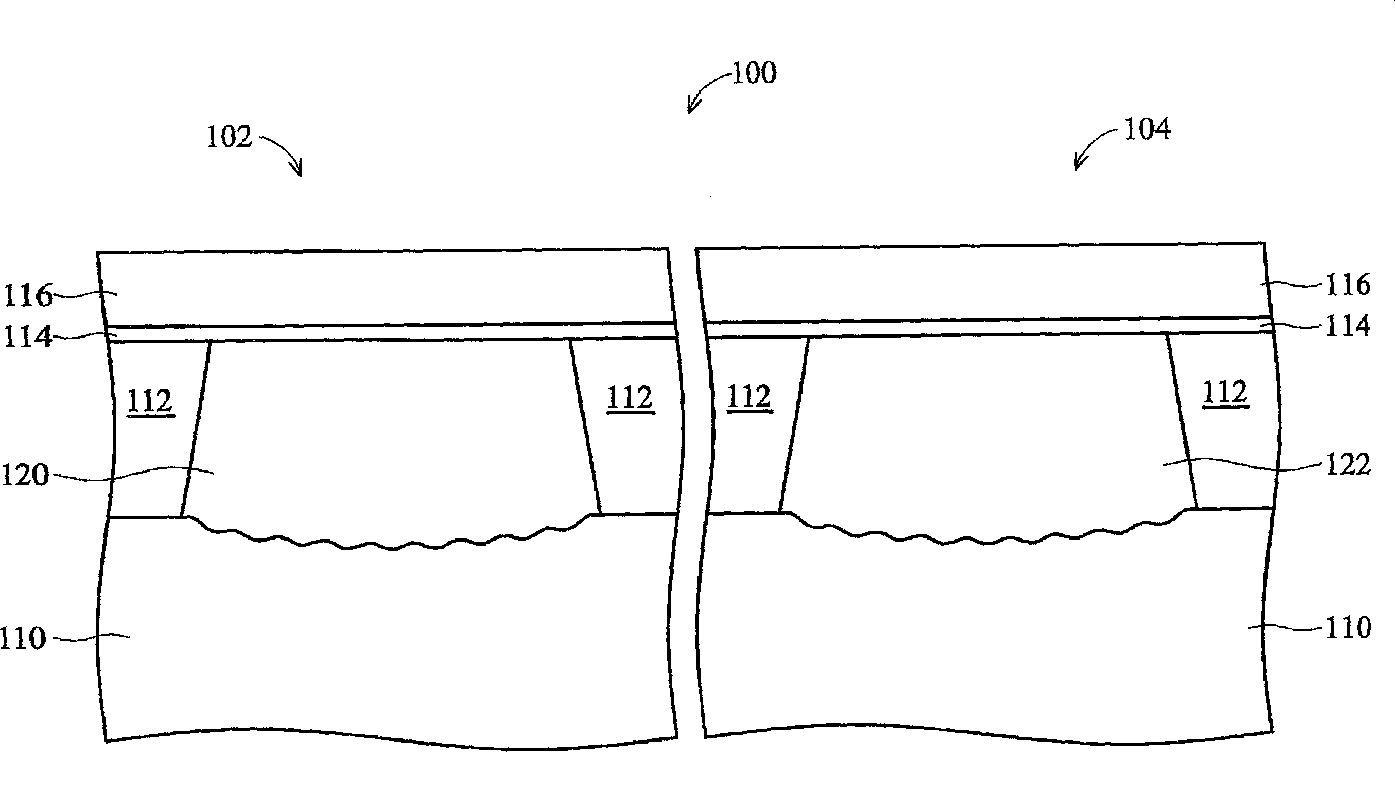 Semiconductor element and formation method