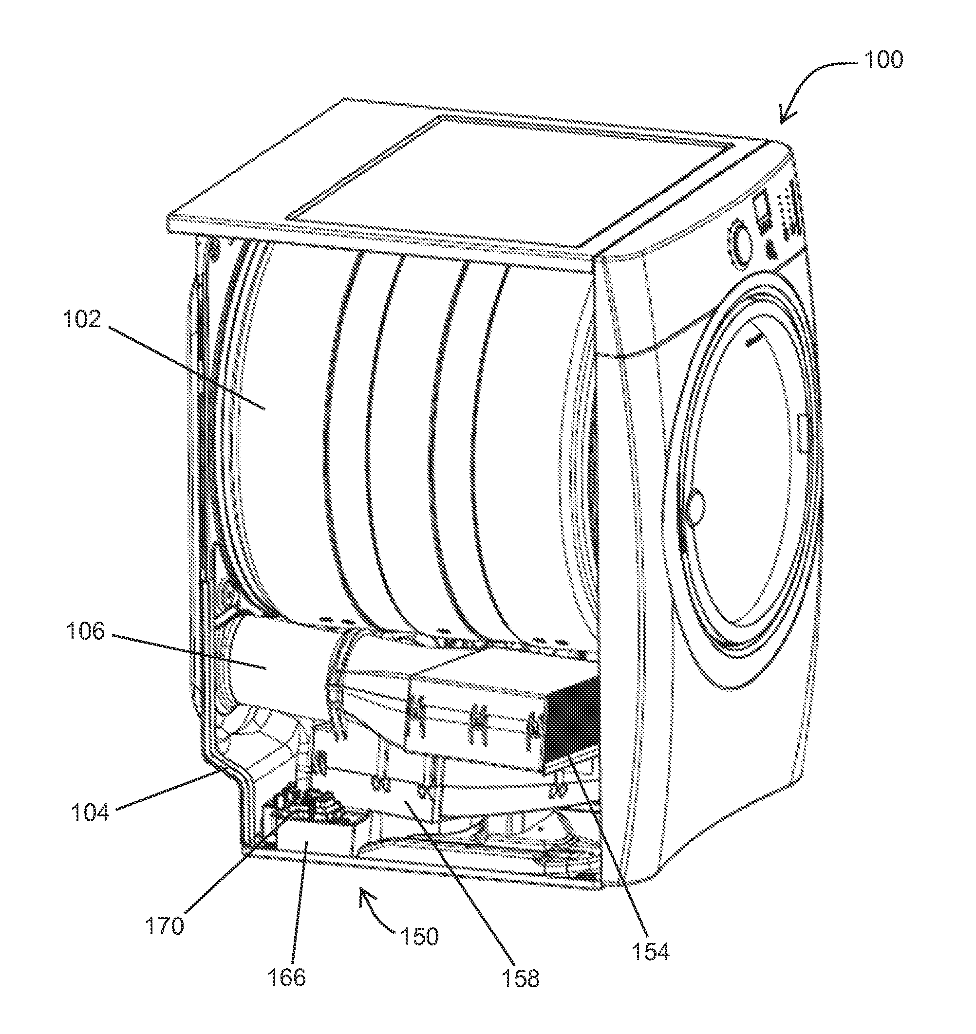 Vented Dryer With Modular Heat Pump Subassembly