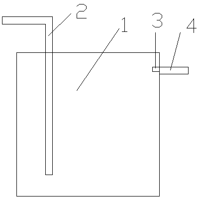 Exhaust gas treatment device simple in structure and easy to obtain