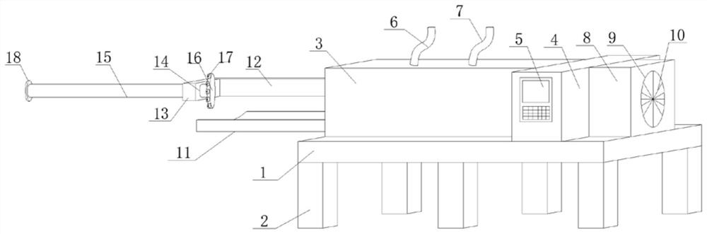 Spraying equipment for socket type large-diameter plastic-coated steel pipe