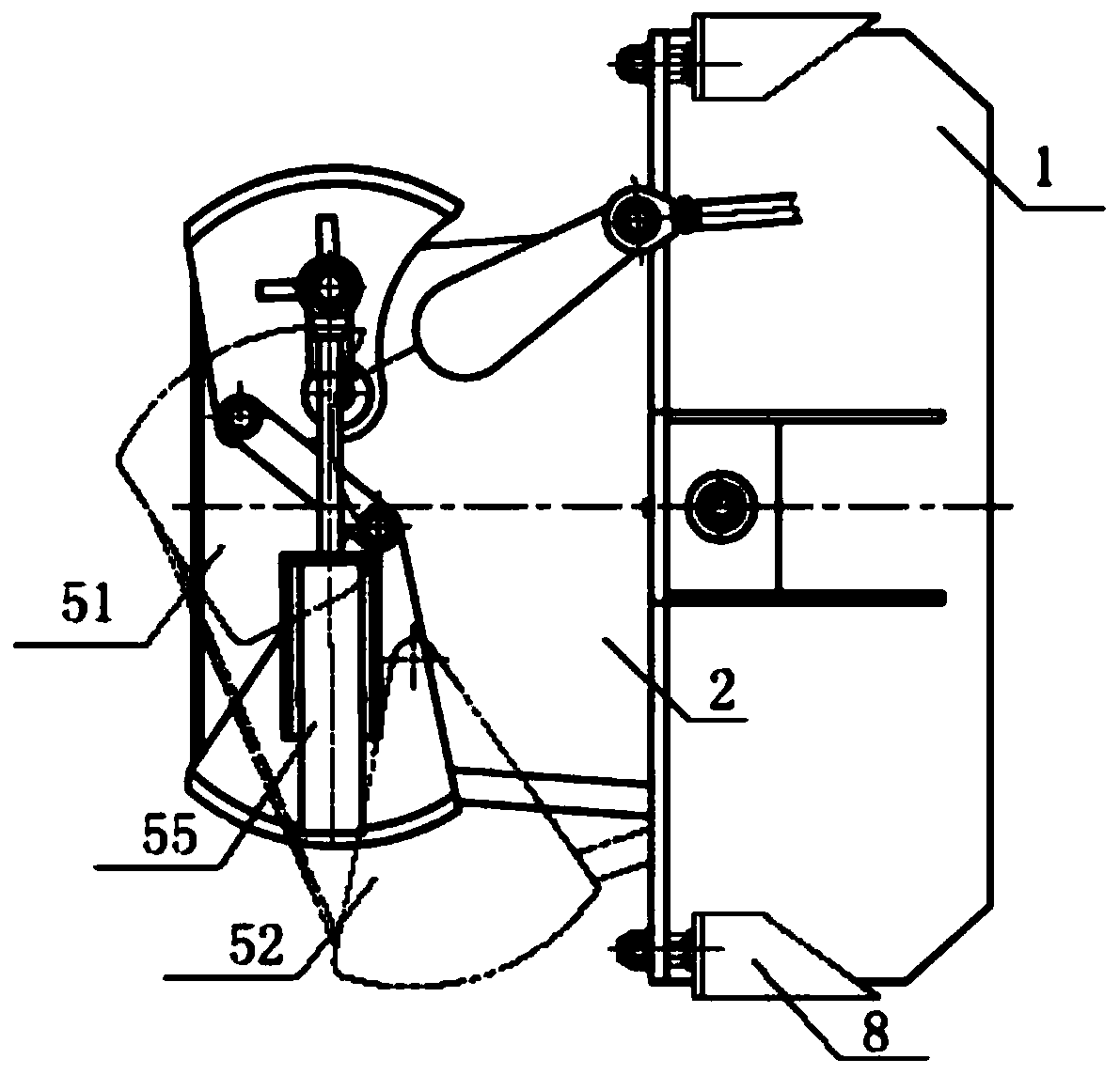 Modular water-jet propulsion steering and backward navigation mechanism
