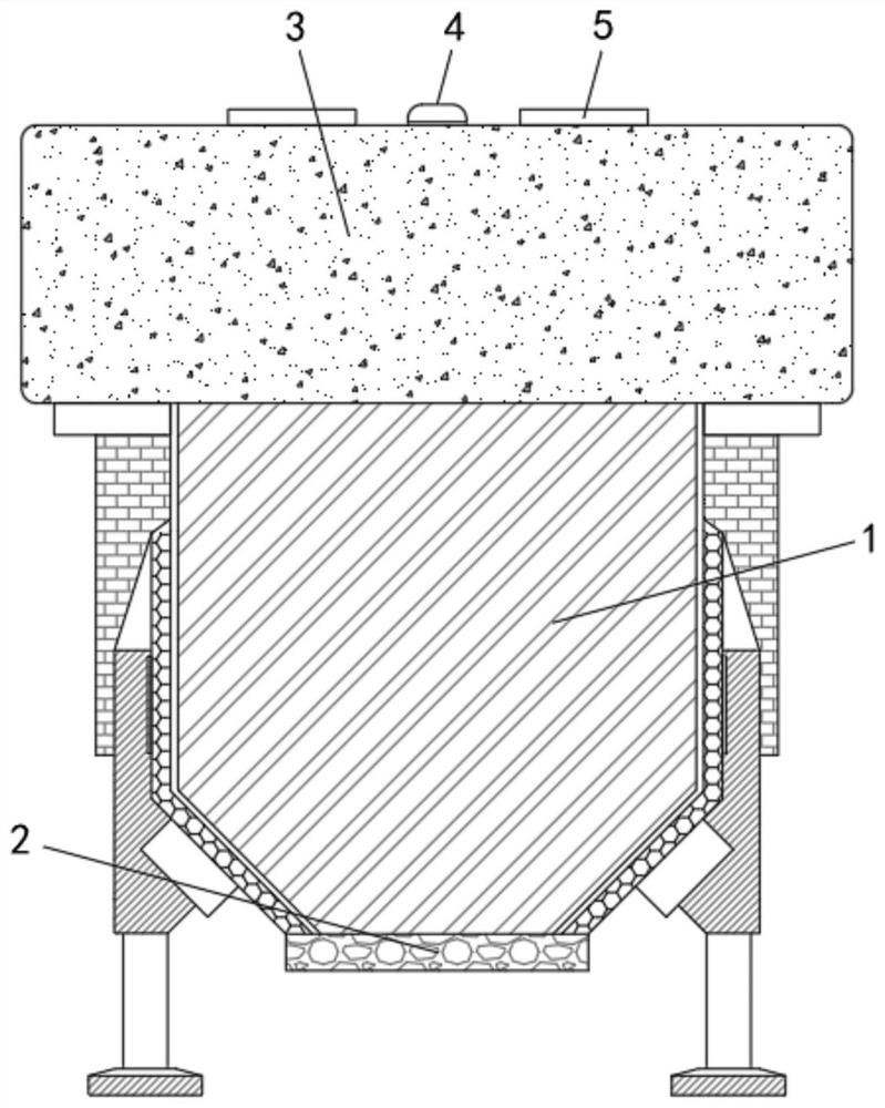Concrete preparation device capable of automatically cleaning inner wall