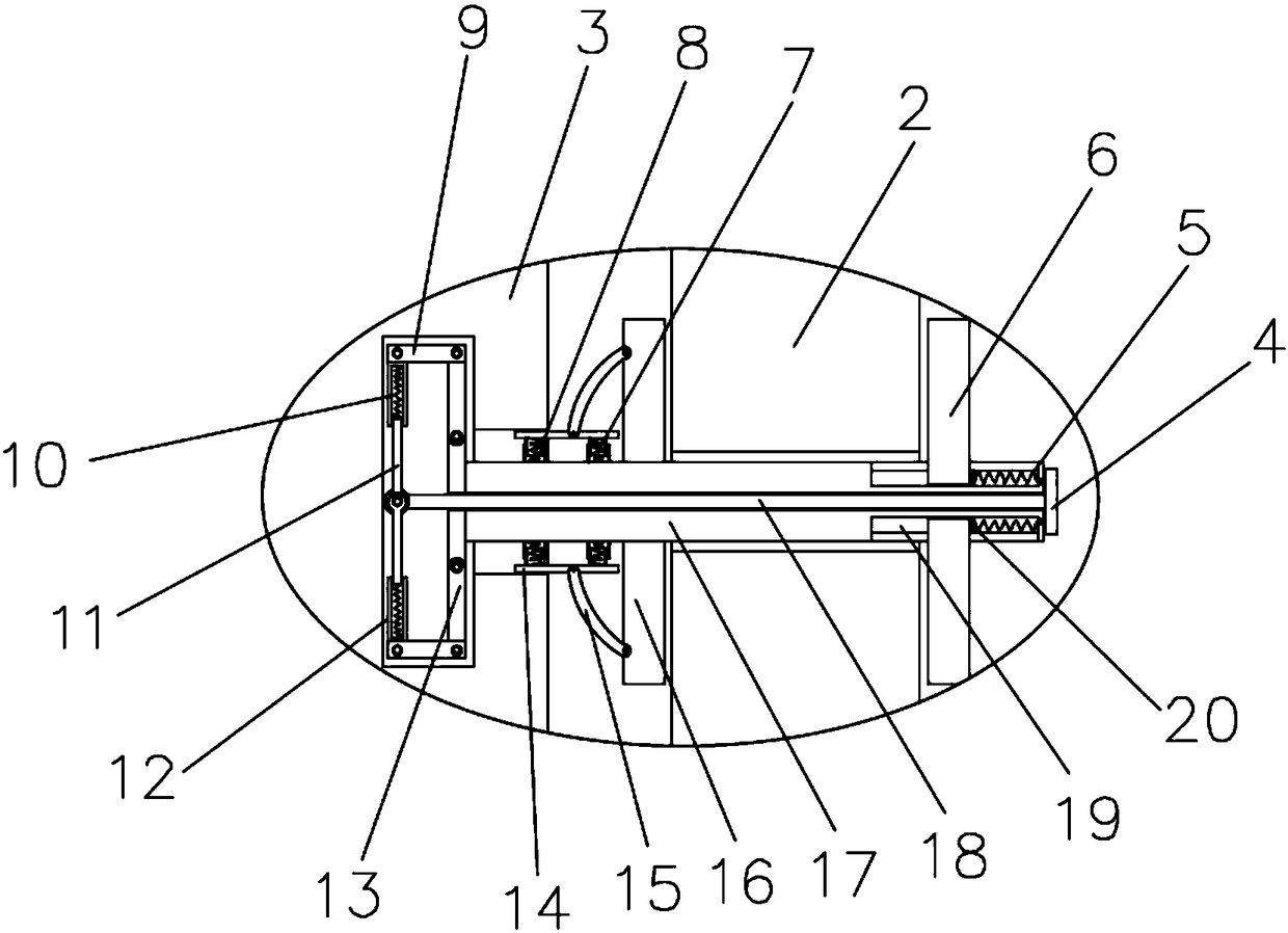 Rubber assembly fixing device applied to motor