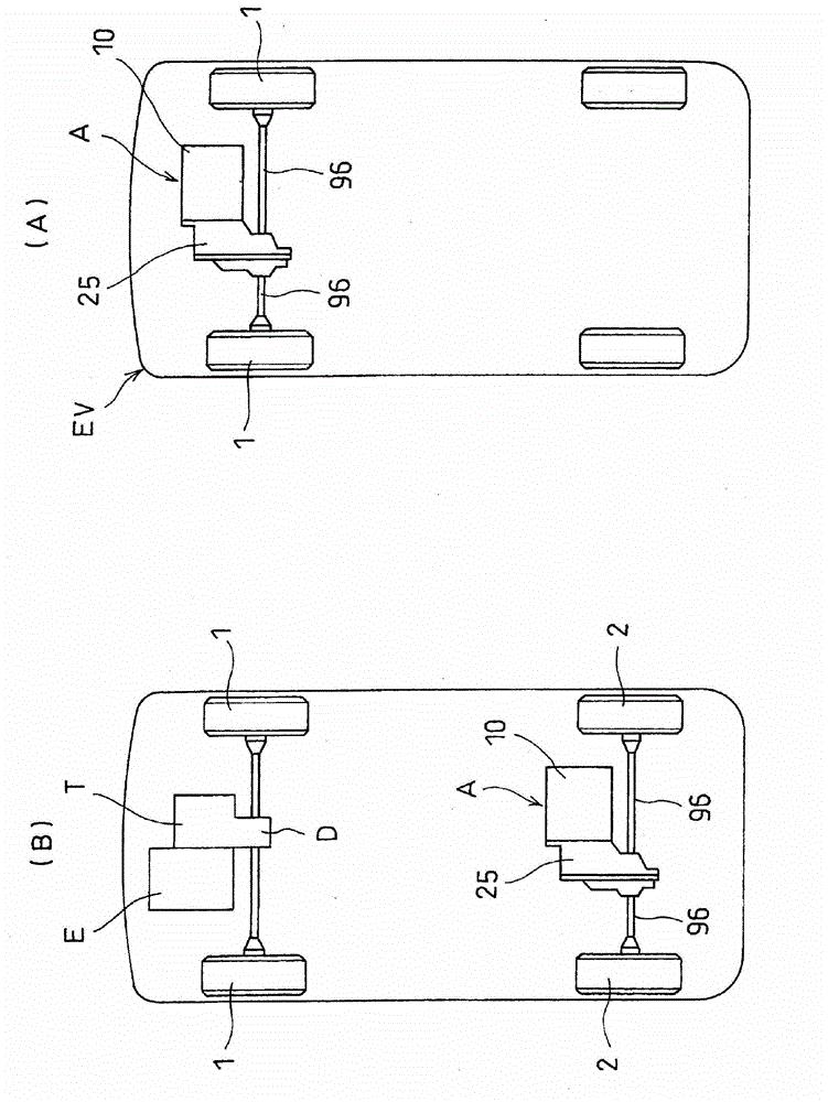 Motor drive apparatus for vehicle, and automobile