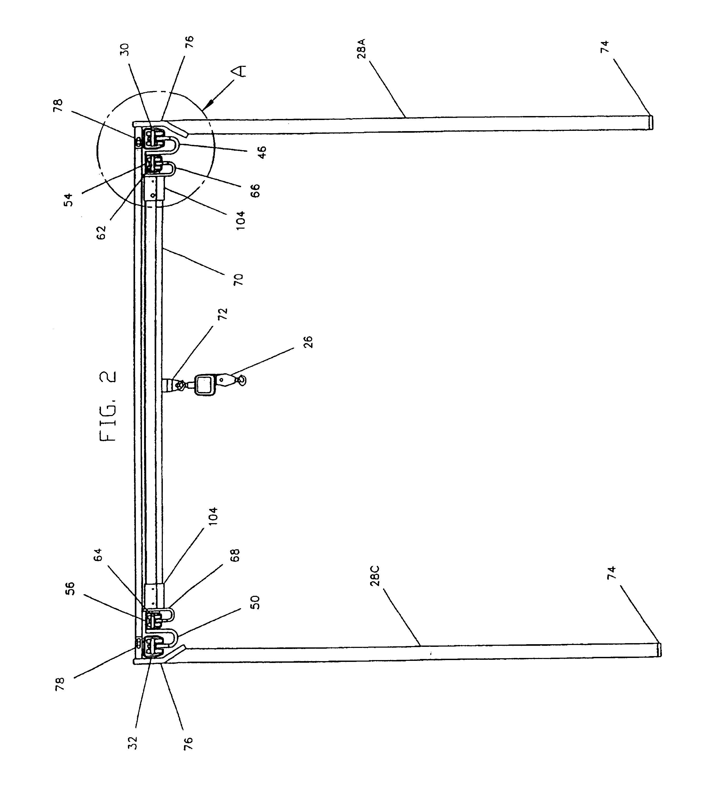 Low headroom telescoping bridge crane system