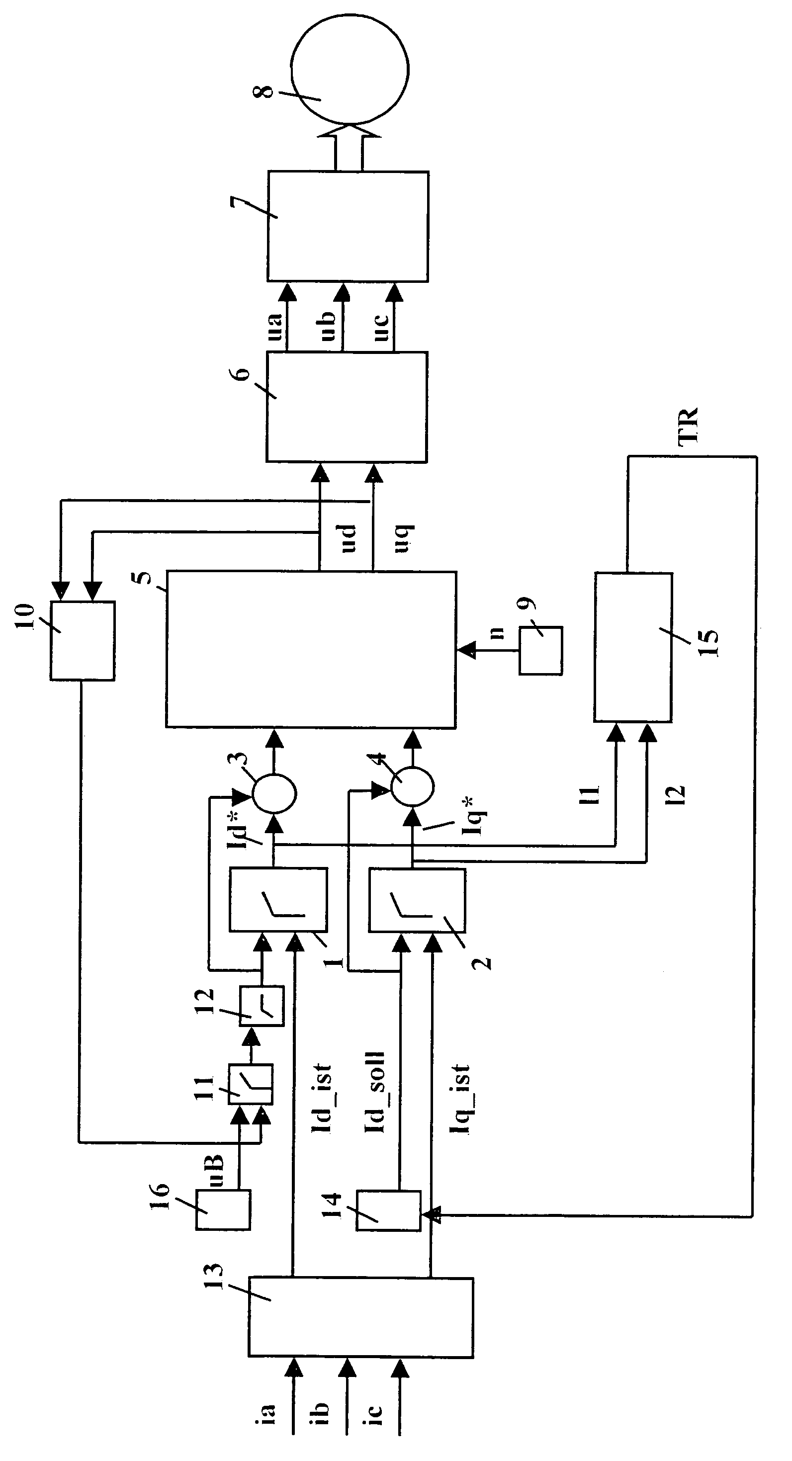 Method and device for determining the rotor temperature in a permanent magnet-excited synchronous machine