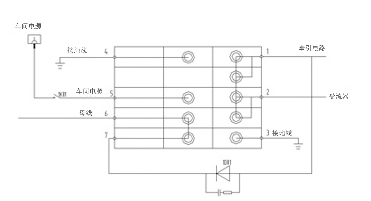 Conversion-drum three-position isolating mode and isolating switch