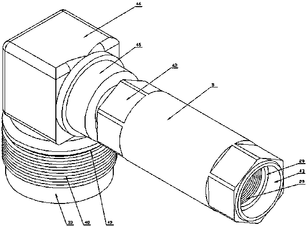 Bent radio frequency coaxial connector