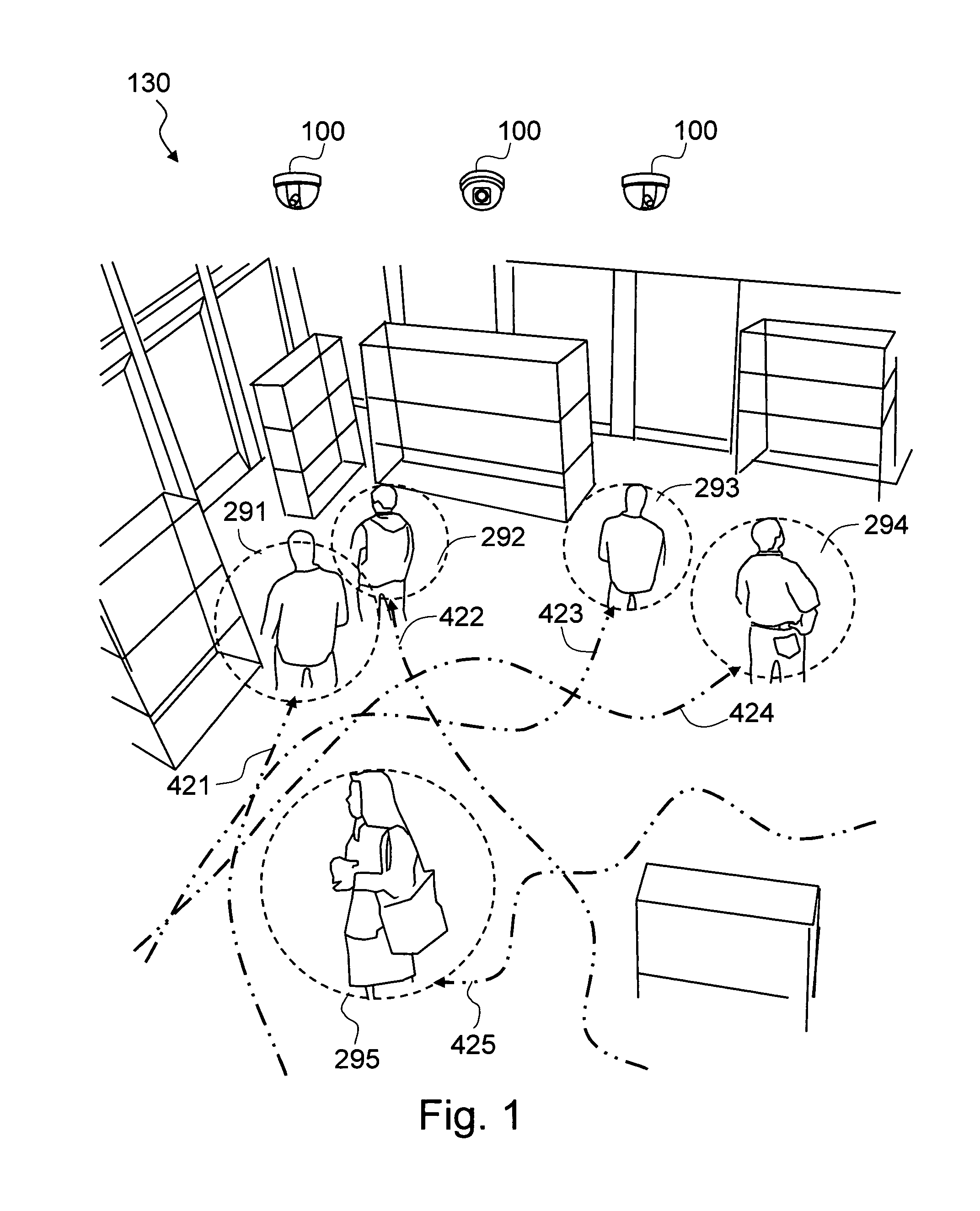 Method and system for segmenting people in a physical space based on automatic behavior analysis