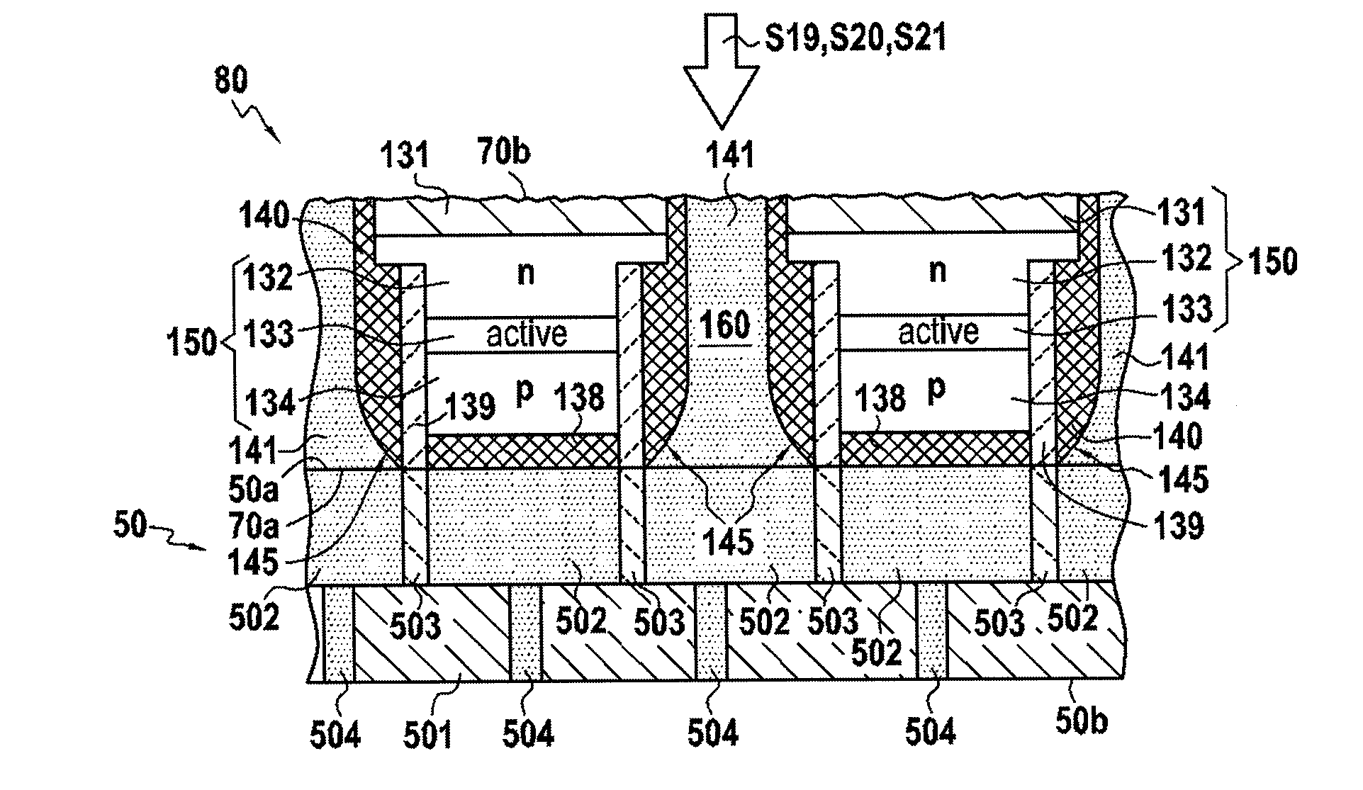 Method of collective manufacture of leds and structure for collective manufacture of leds