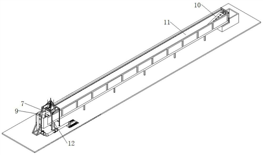 Wedge plunger wave making device suitable for making high-order nonlinear waves
