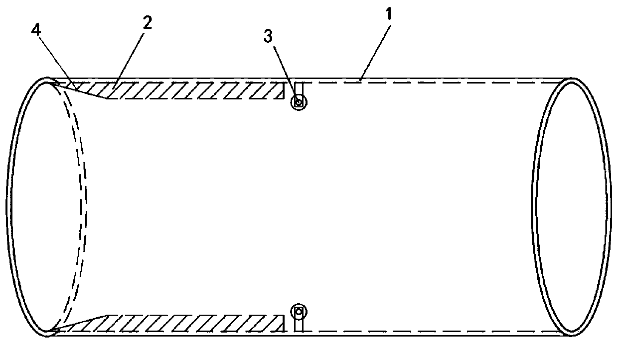 Underwater inclined pile pulling-out anti-breaking pile device