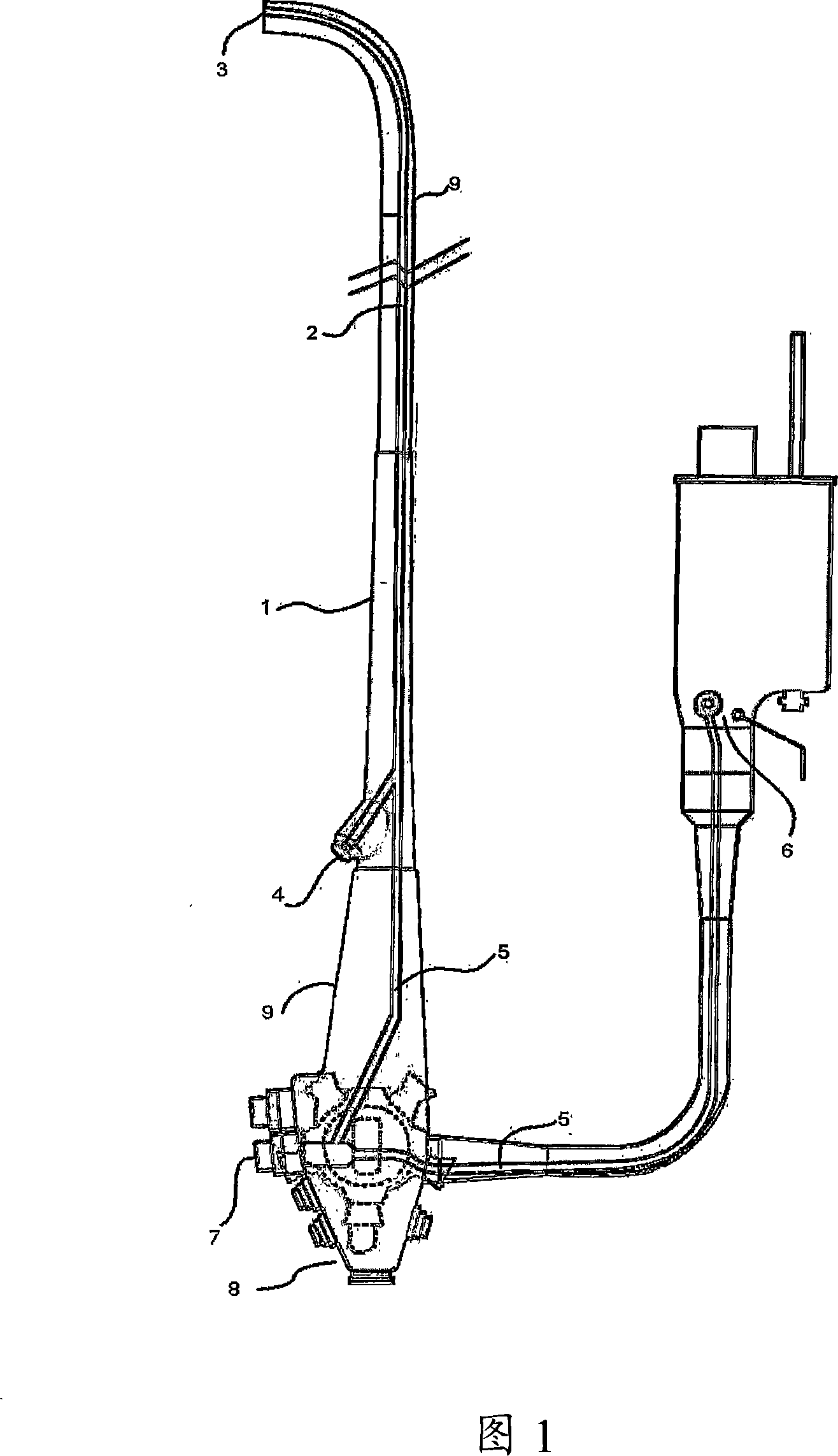 Device for use in cleaning endoscopes