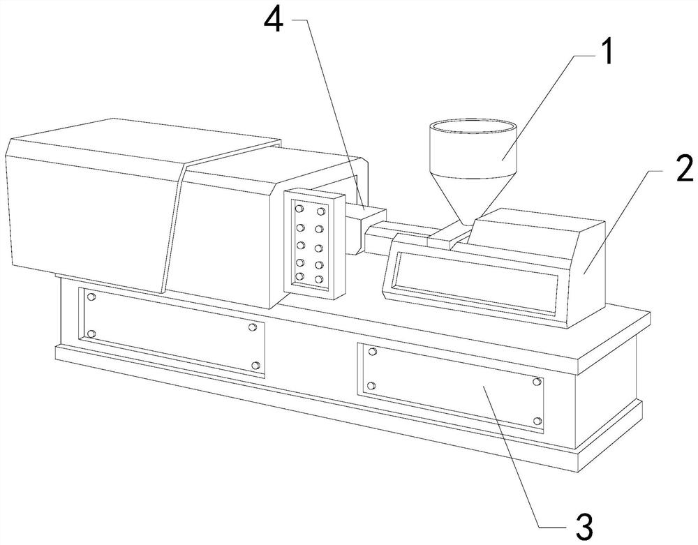 Anti-overflow injection mold closing equipment with return guide function