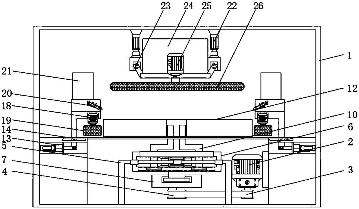 Automobile brake disc grinding device